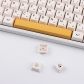 104+36 Honey Milk PBT Dye-subbed XDA Keycap Set Mechanical Keyboard English/Japanese / Thai / Korean / Russian